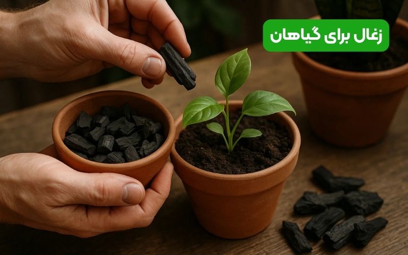 زغال برای گیاهان