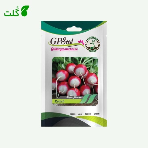 بذر تربچه نقلی دورنگ برند گلبرگ پامچال